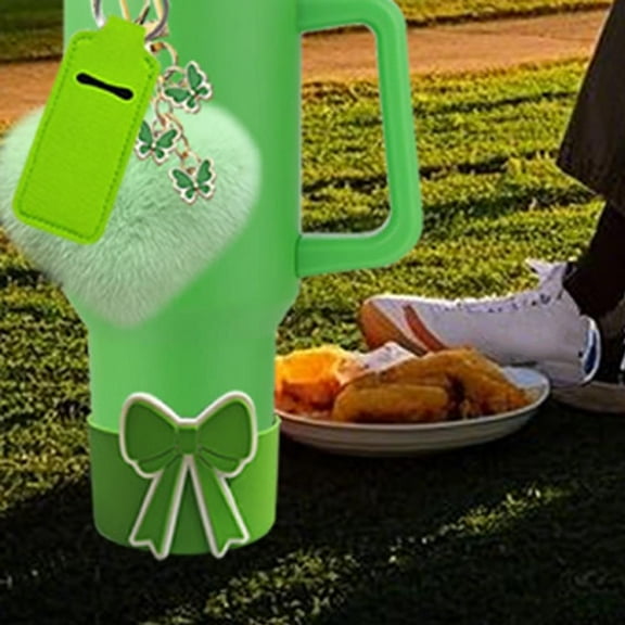 FurNest Cup Accessories for 30oz 40oz Tumbler Including Bow Silicone P