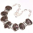 thumbnail image 2 of Copper Watermelon Tourmaline Vintage Style Gemstone Necklace Jewelry 18" SA 699, 2 of 2