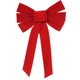 thumbnail image 1 of Adornos navideños, lazo navideño de franela roja, 1 of 5