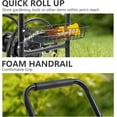 thumbnail image 6 of PayLessHere Hose Reel Hold Up To 300 Ft with 4 Wheels Storage Basket,Black, 6 of 7