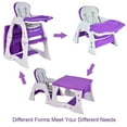 thumbnail image 2 of Costway 3 in 1 Baby High Chair Convertible Play Table Seat Booster Toddler Feeding Tray, 2 of 10