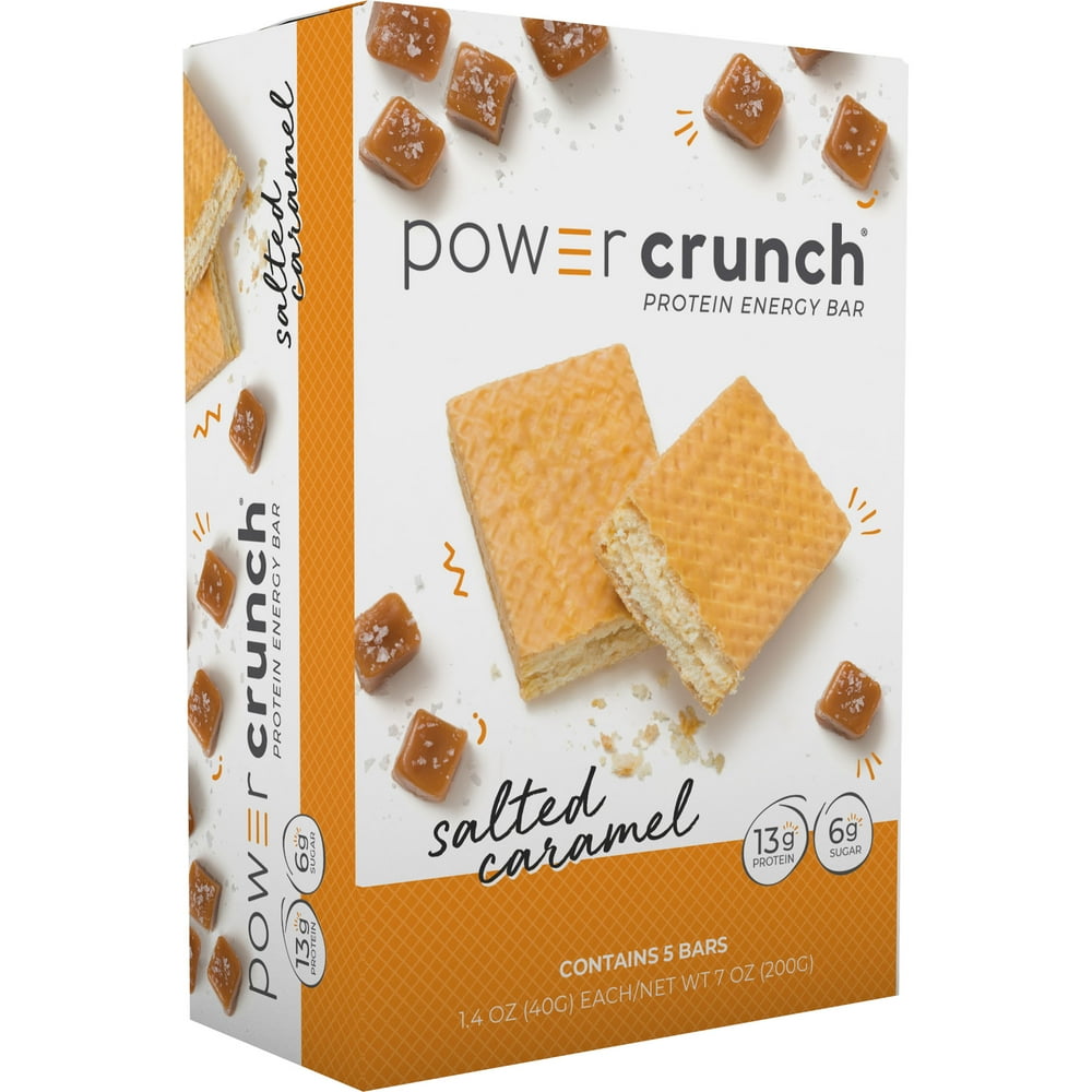 Power Crunch ORIGINAL Protein Energy Bar Salted Caramel, 7 oz, 5 count