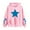 Pink, variant on Eltusu Girls Fall Hoodies, Loose Printed Pullover Long Sleeve Girls Sweatshirts Pink Size 7-8 T