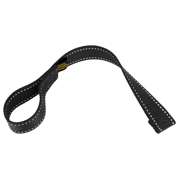 Country Brook Design® Black Winch Hook Pull Strap with Reflective Nylon
