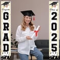 thumbnail image 6 of Grad Gifts! Boovnll Graduation Banner, Large Gold Glitter Graduation Party Banner Congrats Grad Banner for Home, School, Door, Porch Graduations Party Supplies, Graduation Decorations 2025, 6 of 6