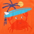 thumbnail image 3 of HILEELANG Toddler Boy Summer Short Clothes Sets Outfits Easter Cotton Orange Crab Shirts Shorts Playwear 2T, 3 of 5