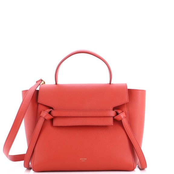 Pre-Owned Belt Bag Textured Leather Micro By Rebag