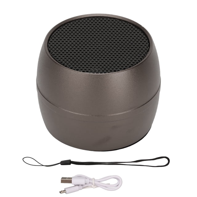 Mini Altavoz Bluetooth IP67 a Prueba de Agua Carga USB Micrófono Incorporado Altavoz inalámbrico portátil para Ducha Coche Gris Oscuro