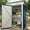 Navy blue, variant on 5x3 FT Metal Outdoor Storage Outdoor Storage – Lockable Door – Sloped Roof – Weatherproof Galvanized Steel Utility Cabinet for Garden, Patio, Lawn Tools – UV Resistant – Navy Blue, 5x3FT