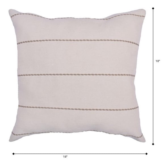 Better Homes and Garden Tan Stitch Outdoor Pillow