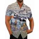 thumbnail image 3 of Camisas hawaianas con estampado 3D de avión de combate para hombre, camisas casuales de manga corta con botones, camisetas de hip hop para hombre, ropa de calle, 3 of 5