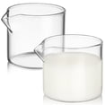 thumbnail image 1 of 2 jarras pequeñas de vidrio para leche, tazas de café, vasos de leche, recipientes para leche, 1 of 8