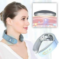 sruoe Neck Massager, Neck Massager for Pain Relief Deep Tissue, Intelligent Neck Massage with Heat, Portable Electric Neck Massager, Lightweight Cordless Cervical Spine Massager