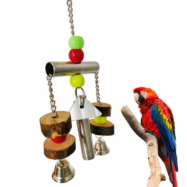 Walbest Parrot Toys Chewing Bird Toy Cuttlebone Beak Grinding Hanging