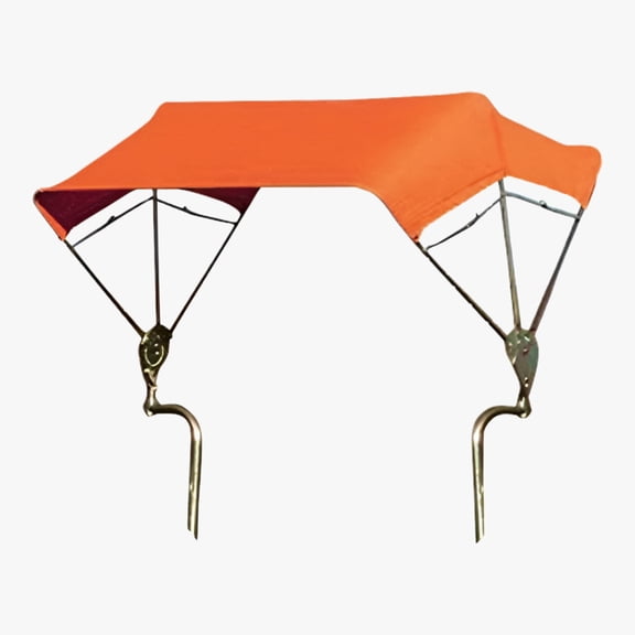 3-Bow Tractor Canopy with Frame Fender Mount 40" - Orange