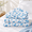 Country Blue-King, variant on Mushroom Butterfly Full 4-Piece Patterned Microfiber Bed Sheet Set