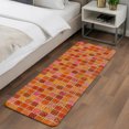 thumbnail image 5 of Runner Rug 15.7"x47.2", Abstract Geometric Non Slip Backing Floor Mats Area Rugs, Absorbent Muddy Dirt Trapping Carpet for Hallway Entryway Kitchen Bedside Living Room Modern Minimalist Grid Gingham, 5 of 7