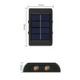 thumbnail image 6 of NIBOLOG Solar Wall Light IP65 Waterproof Automatic Charging No Wiring Required Solar Powered LED Wall Light Outdoor Garden Lamp, 6 of 8