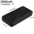 thumbnail image 4 of High-Capacity Outdoor Emergency Backup Power Supply of 10000/20000Mah. Features 2Xusb Outputs; Type-C And Input Ports, LED Digital Battery Display, And a Safe, Stable Polymer Lithium Battery,, 4 of 14