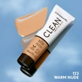 thumbnail image 4 of COVERGIRL Clean Invisible Liquid Foundation, 123 Warm Nude, 1.0 fl oz, 4 of 15