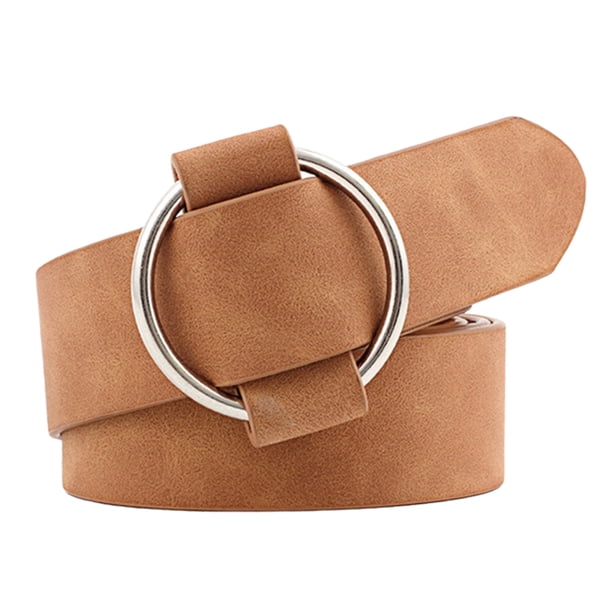 Cinturón de cuero fino para mujer, cinturón fino ajustable, cinturón retro para vestidos