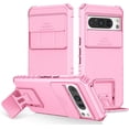 thumbnail image 1 of Étui pour Pixel 8 Pro/Pixel 8, Étui de Protection pour Caméra Coulissante avec Support Réglable Antichoc Google Pixel 8 Rose, 1 of 5