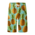 thumbnail image 4 of IROINNID Men's And Big Men's Casual Hawaiian Style Elastic Waist Printed Loose Beach Shorts, 4 of 5