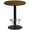 Walnut, variant on Emma + Oliver 36"RD Mahogany Laminate Bar Table Top-24"RD Base/Foot Ring