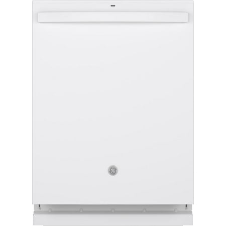 "GE GDT665SGNWW 24"" Fully Integrated Dishwasher With 16 Place Settings Dry Boost With Fan Assist Bottle Jets And 3rd Rack In White"