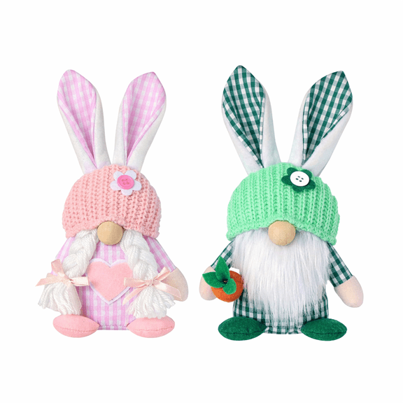 9.1in Easter Bunny Stuffed Toy Holding Eggs, Plush Bunny Doll for Easter Egg Hunt Decoration, Cute Bunny Plushie Gift for 3  Year Old and Adults