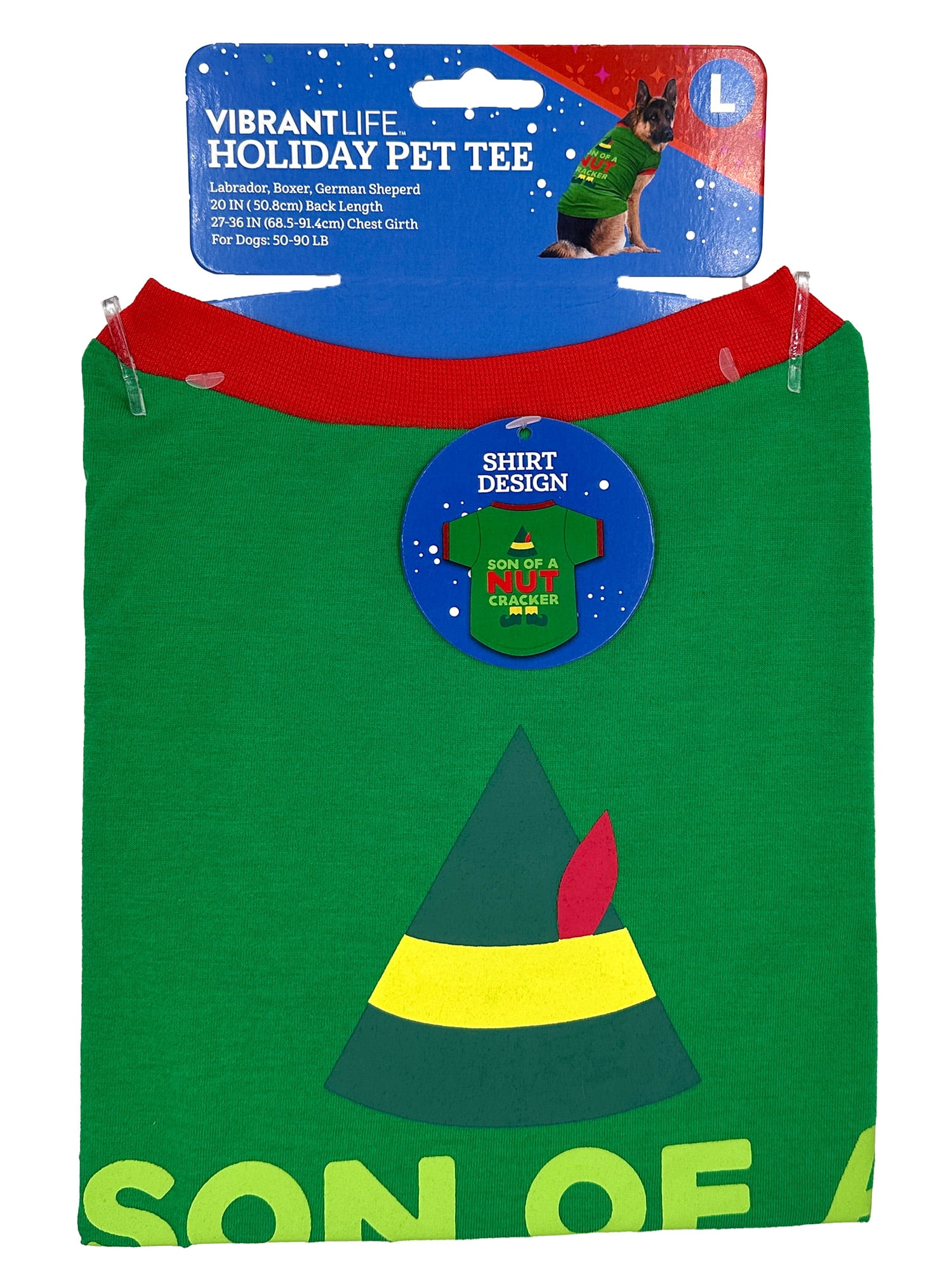 Vibrant Life Holiday Son of a Nutcracker Dog T-Shirt Size Large