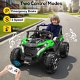 thumbnail image 6 of East doll 24V Kids Ride on UTV Car, 2 Seater Ride on Toy for Big Kids, Power Ride on Car for Boys, 4WD 800W Motors, Kid Electric Car Aged 3-8Y , 5.1 MPH , EVA Wheels, Remote Control, Music, Green, 6 of 9