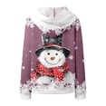 thumbnail image 4 of WILLBEST Sudadera con Capucha de Estilo Acogedor, Manga Larga, Estilo Informal, Cálida, Suave, de Corte Holgado, con Estampado Navideño Ideal para Mujer X-Grande, 4 of 5