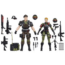G.I. Joe Classified Series #138, Night Force Vincent R. "Falcon" Falcone & Quarrel, 6” Action Figures