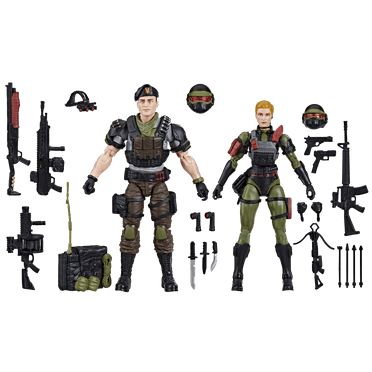 G.I. Joe Classified Series #138, Night Force Vincent R. "Falcon" Falcone & Quarrel, 6” Action Figures
