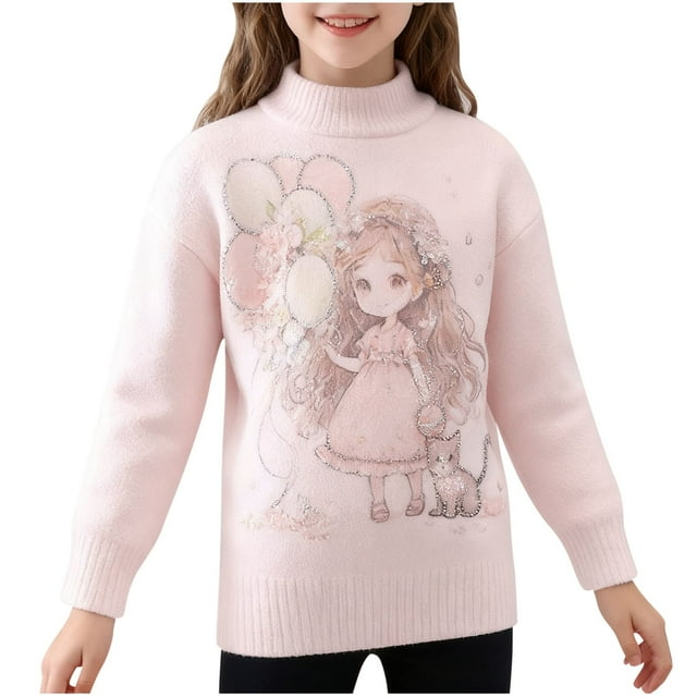 Birdeem Tricot à Col Rond pour Enfants