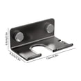 thumbnail image 3 of Wall Mounted Hair Dryer Holder, Non Perforated Hair Dryer Storage Rack Bathroom Wall Mounted Bracket for Home Hotel, 3 of 6