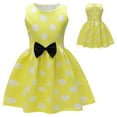 thumbnail image 2 of Kids Girl Polka Dots Princess Costume 50s Audrey Vintage Sleeveless Swing Birthday Party Rockabilly Dress 2-13Y, 2 of 8