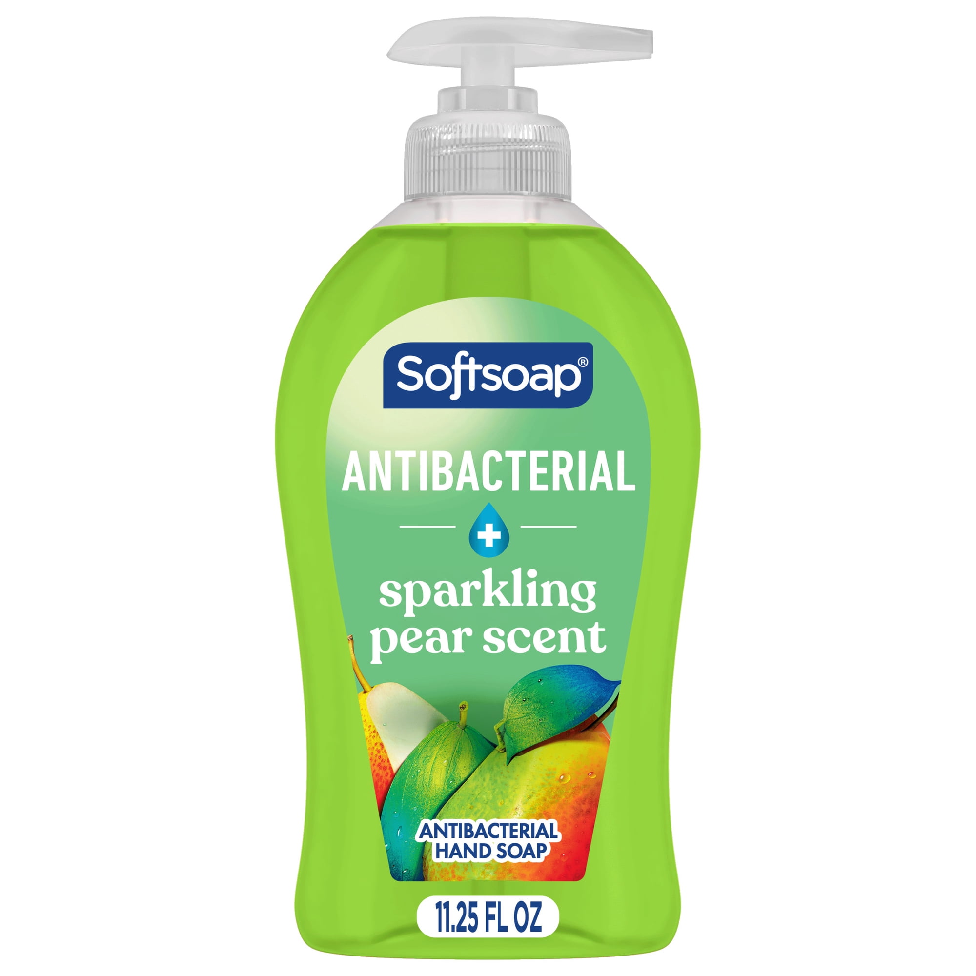 Softsoap Antibacterial Liquid Hand Soap, Sparkling Pear, 11.25 Fluid Ounce Bottle
