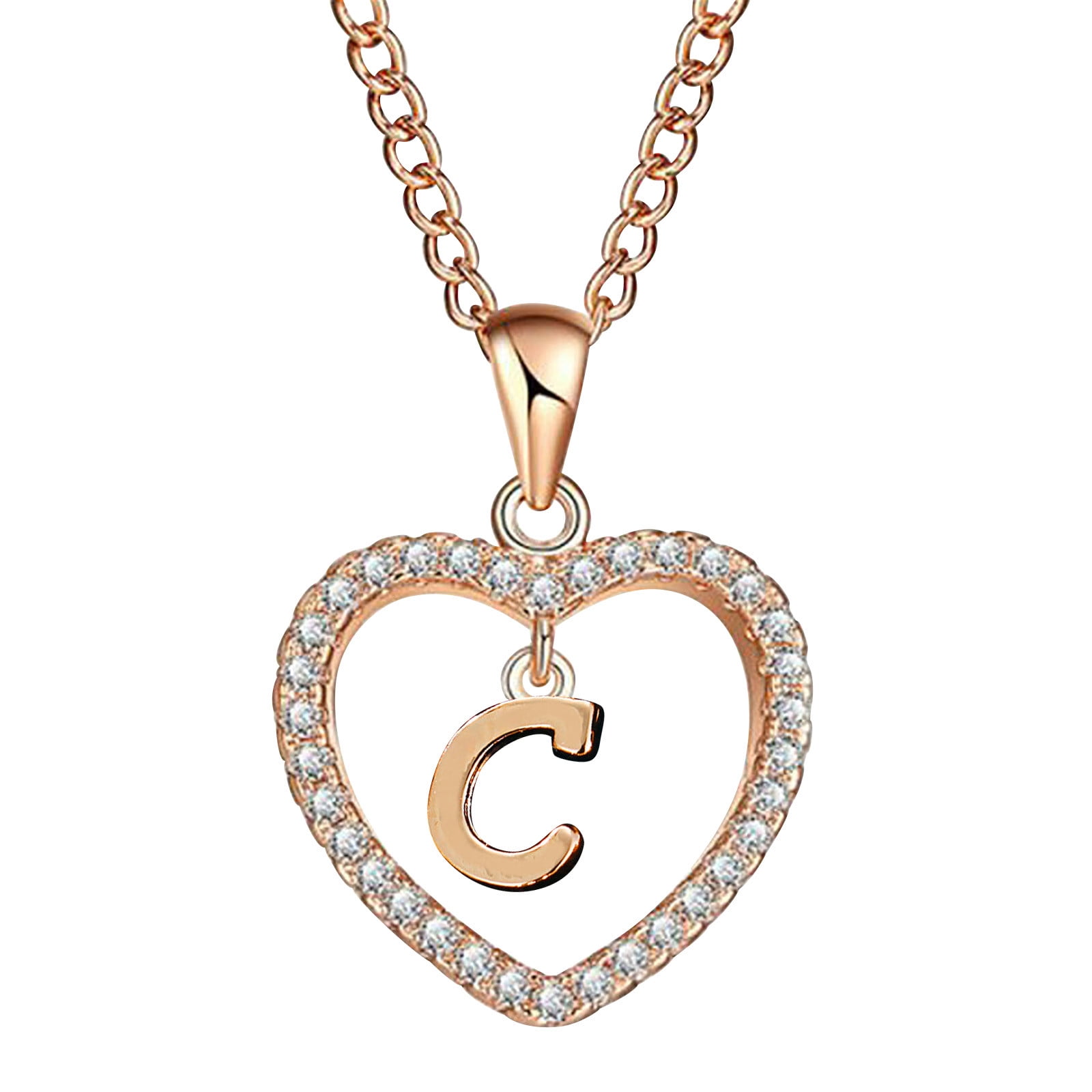 Earrings For Women Fashion Women Gift 26 English Letter Name Chain Pendant Necklaces Jewelry Alloy Earrings Walmart Com