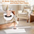 thumbnail image 2 of Deslizadores para muebles EASTWONDER, 8 piezas, 9 cm, almohadillas de alta resistencia, 2 of 7