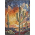 thumbnail image 2 of Addison Rugs Chantille Indoor/Outdoor Transitional Botanical Terracotta Machine Washable Rectangle Rug, 10' x 14', 2 of 8