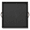 Black, variant on Black Extra Large Square Wood Ottoman Tray With Leather Handles, 25.51 x 24.80 x 2.13 In