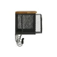 thumbnail image 5 of Wall Organizer with 4 Metal Baskets and Wood Top Hooks for Entryway Storage, 5 of 10