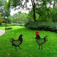 thumbnail image 4 of Decoración creativa de jardín, tarjeta de inserción de pollo negro acrílico, decoración de césped de jardín, 2 uds. ER, 4 of 5