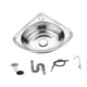 thumbnail image 1 of Lavabo de esquina pequeño para baño, lavabo triangular, lavabo de pared para el hogar, lavabo de mano, lavabo para baño, apartamento, barco, restauran Tipo B, 1 of 9