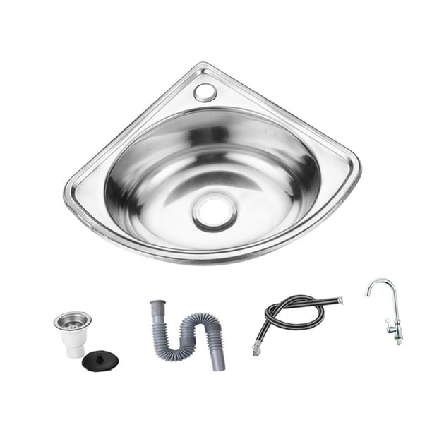Lavabo de esquina pequeño para baño, lavabo triangular de pared, lavabo para el hogar, lavabo de barra para baño, apartamento, barco, restaurante Tipo B