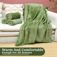 thumbnail image 6 of 18 Pieces Soft Fleece Blankets Bulk 50 x 60 Inch Lightweight Flannel Blanket Plush Throw Blankets for Wedding Sofa Home Outdoor Couch Bed Gifts(Green), 6 of 12