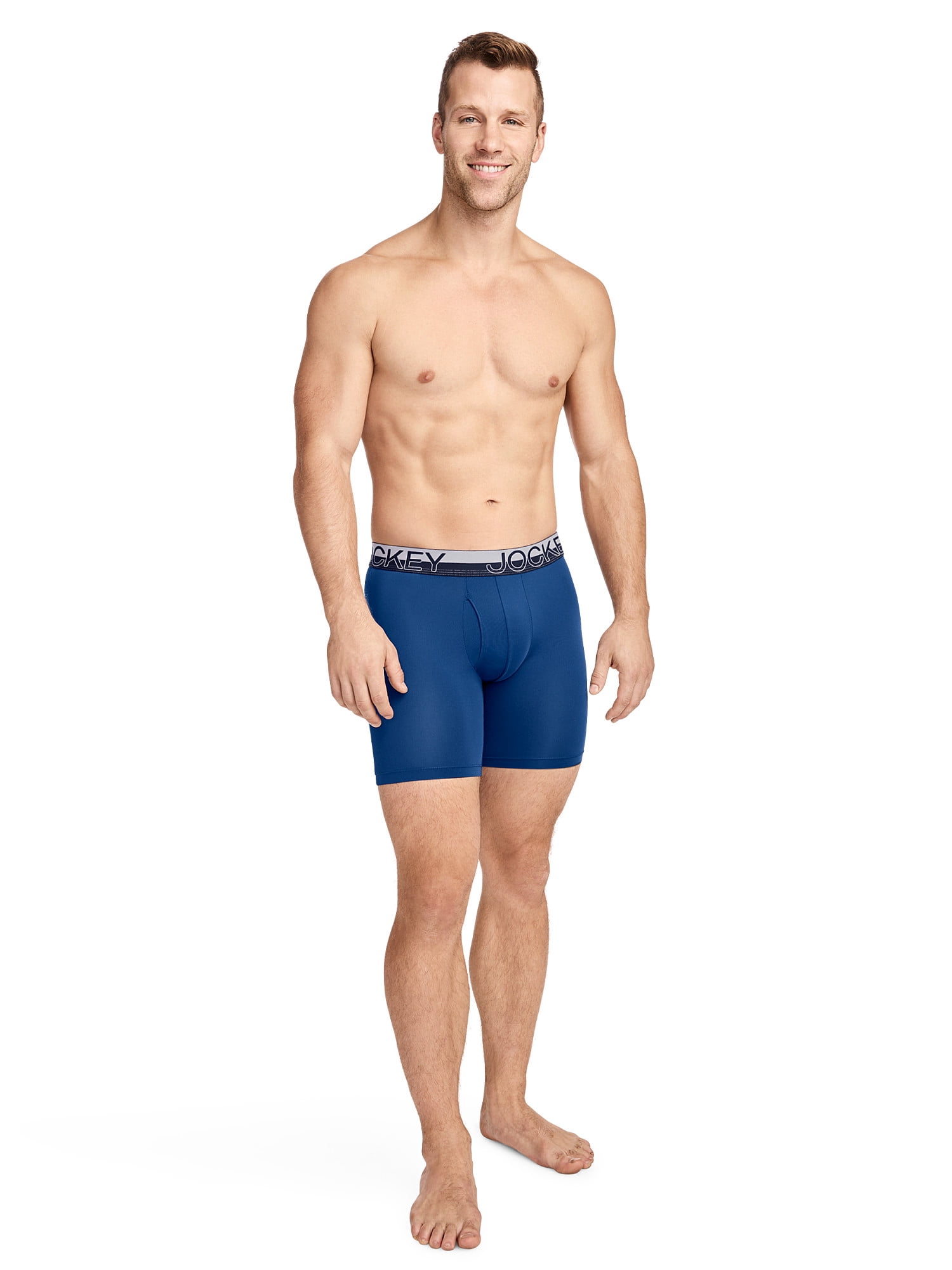Jockey® Essentials Staycool+® Microfiber Stretch 6" Boxer Brief - 3 Pack