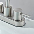 thumbnail image 2 of CES 4 Inch 2-Handle Swivel Bathroom Sink Faucet Centerset Vanity Mixer Tap 3 Holes Lavatory Faucet Brushed Nickel, 2 of 8